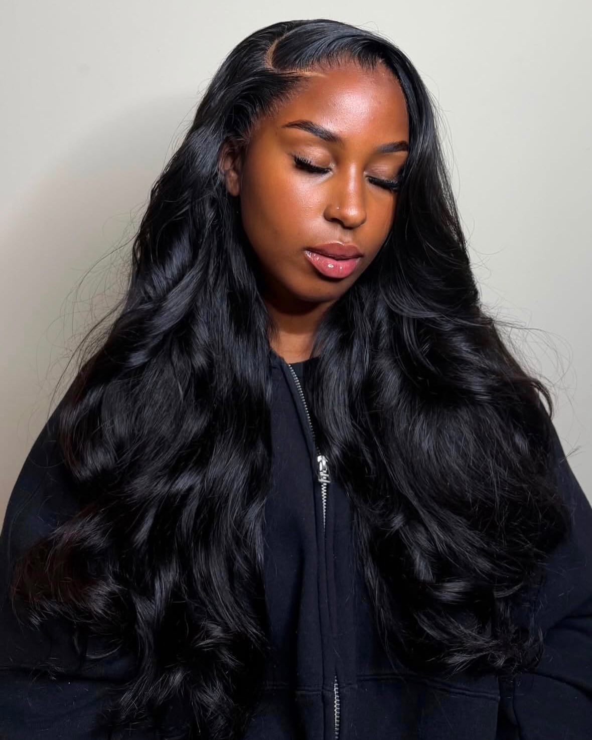 Virgin black HD lace wig l Bodywave
