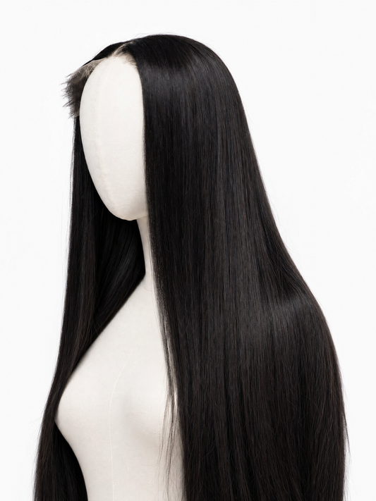 Virgin black HD lace wig l straight