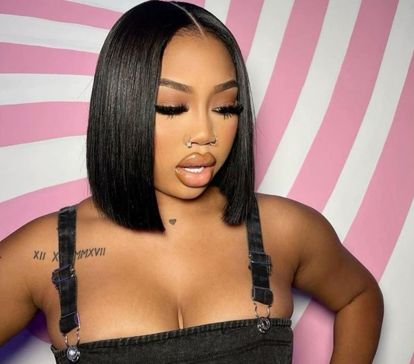 "SANAÏ" - HD 13x6 lace Bob wig 250% density