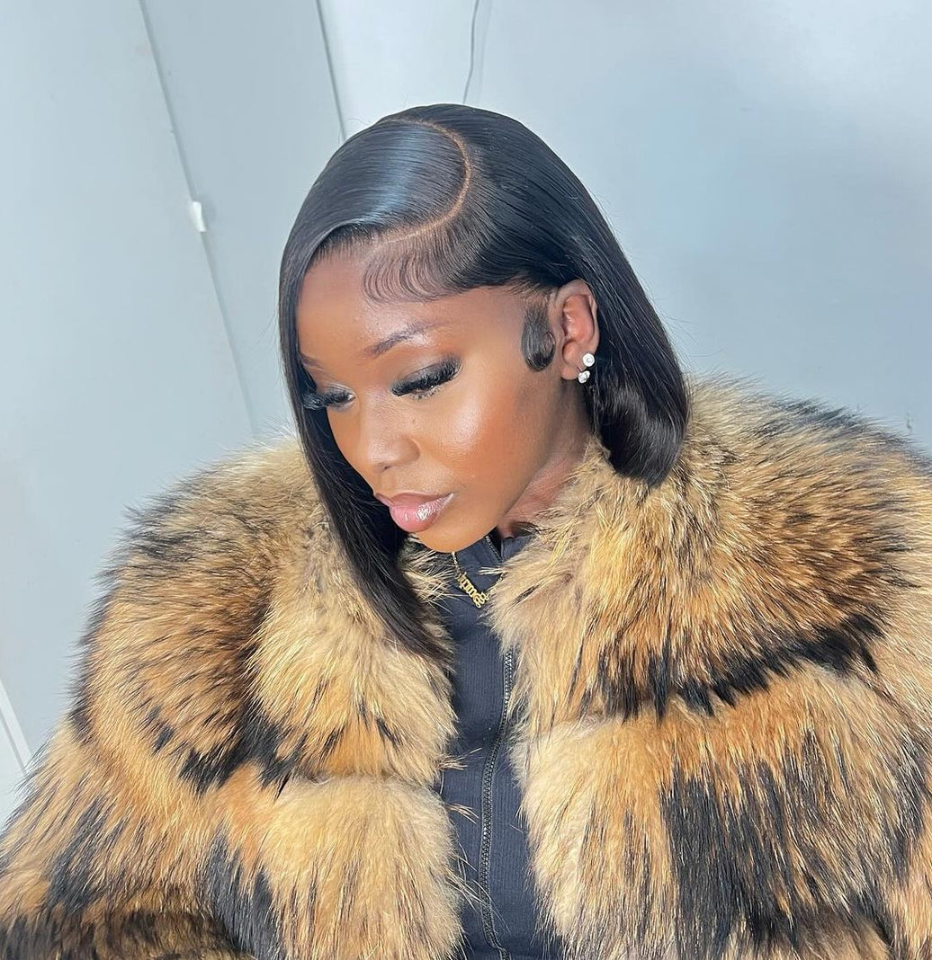 "TAYLOR" -  HD lace Glueless Bob wig 200% density