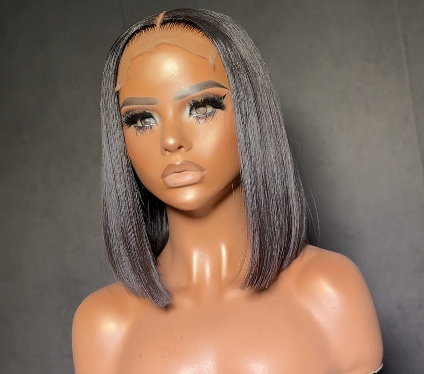 "TAYLOR" -  HD lace Glueless Bob wig 200% density