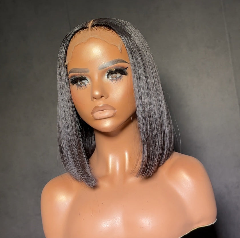 "TAYLOR" -  HD lace Glueless Bob wig 200% density