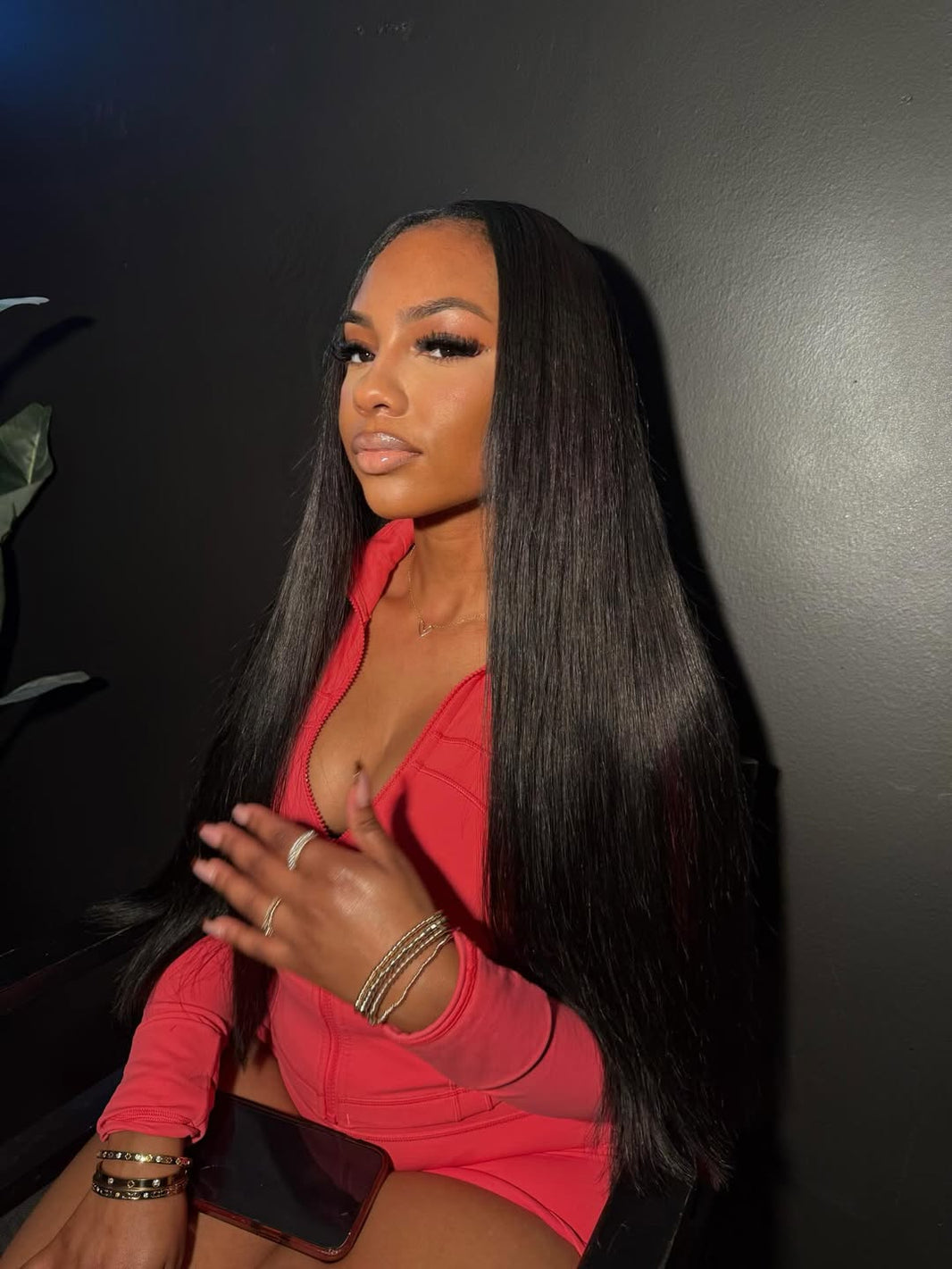 " WINTER BUSS DOWN " - Straight Transparent Lace Wig 250% density